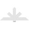 Ekena Millwork Kennewick Architectural Grade PVC Gable Bracket, 60"W x 27 1/2"H x 4"D x 6"F, 11/12 Pitch GBP060X28X0406KEN00 - alternate 3